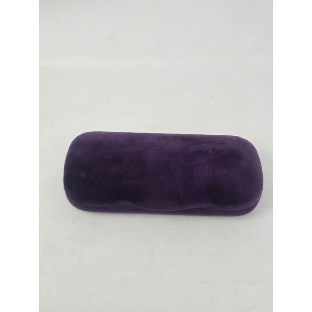 Gucci Purple Velvet Hard Glasses Case and Satin Dust Bag Set